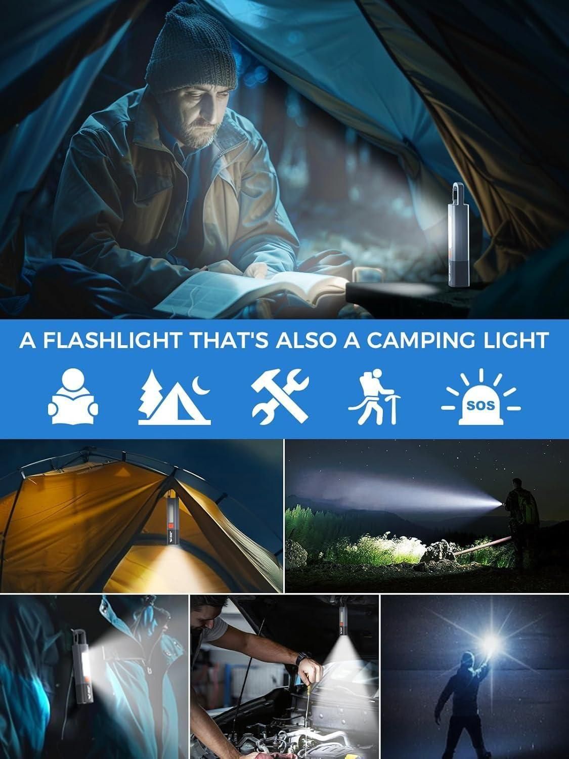 ๐ฆ USB Charging Portable Outdoor EDC Torch