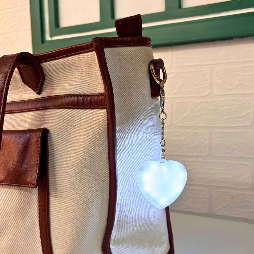 Sensor Touch Heart Light Keychain