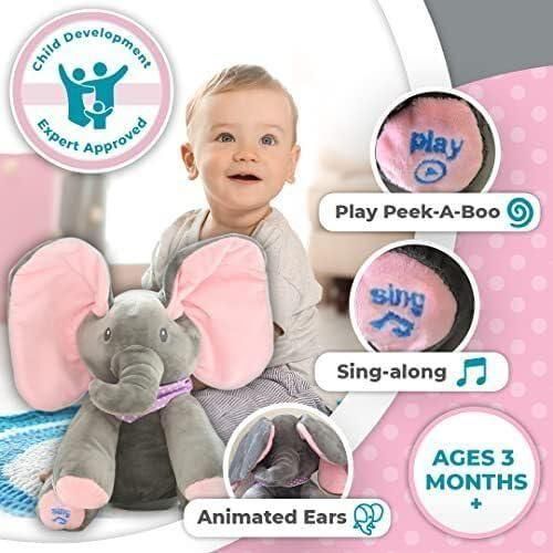 🐘 Musical Dancing Ears Elephant Soft Toy