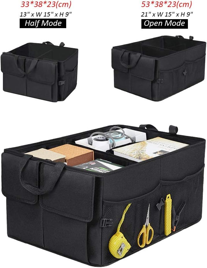 🚗 Multipurpose Car Trunk Organizer - Spacious, Durable & Foldable