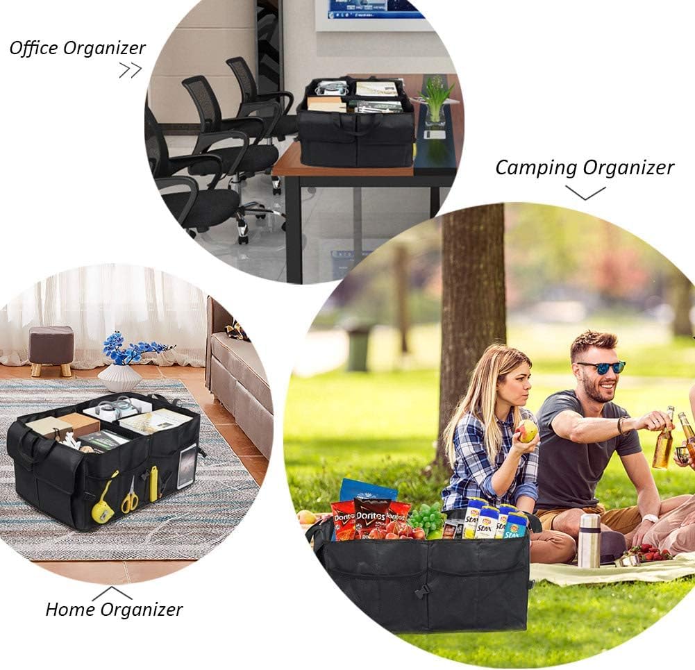 🚗 Multipurpose Car Trunk Organizer - Spacious, Durable & Foldable