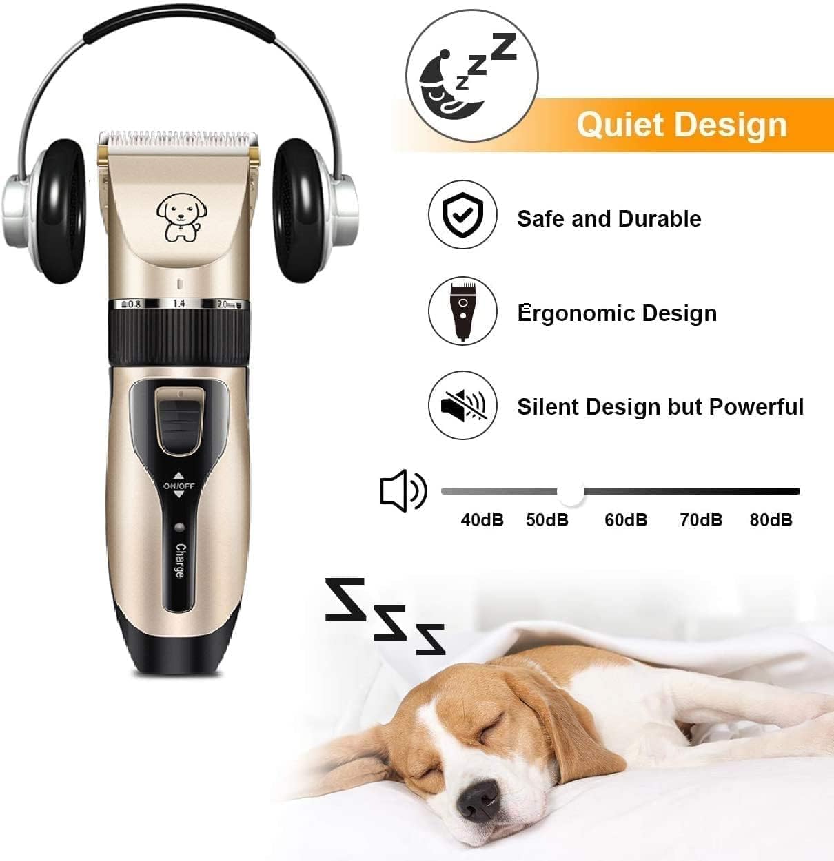🐾 Pet Grooming Trimmer Set – Quiet, Safe & Easy Grooming