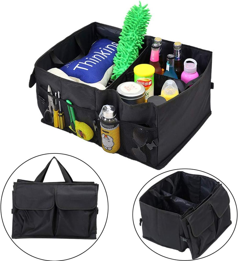 🚗 Multipurpose Car Trunk Organizer - Spacious, Durable & Foldable