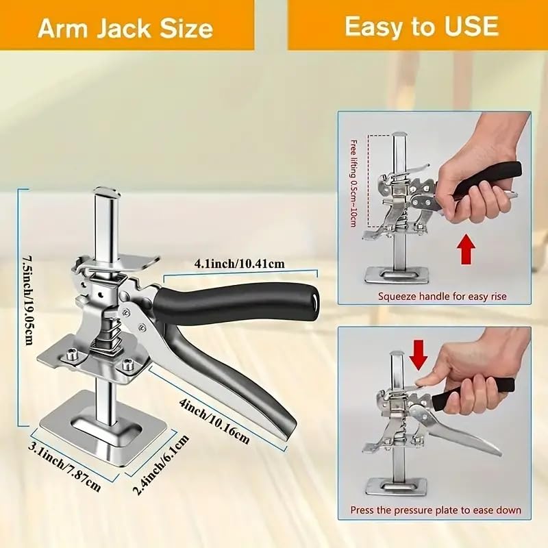🛠️ Portable Height Adjustable Lift Jack – Strong, Stable & Multi-Purpose Lifting Tool