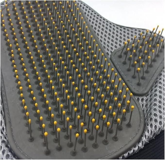 🐾✨ Stainless Steel Pet Grooming Glove - Gentle Deshedding Brush