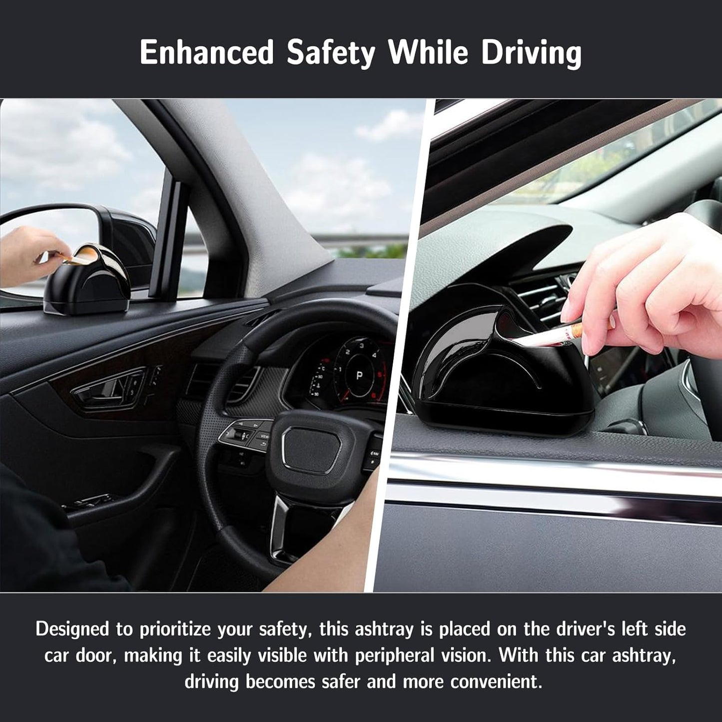 🚗 Portable Car Ashtray – Smokeless, Stylish & Space-Saving