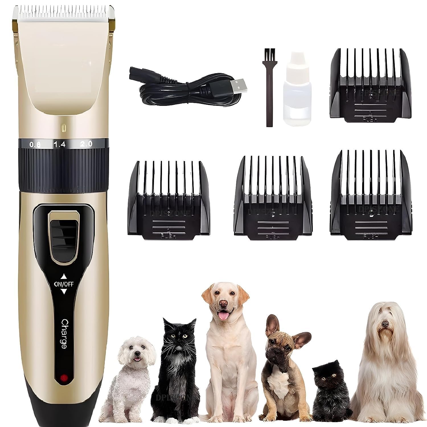 🐾 Pet Grooming Trimmer Set – Quiet, Safe & Easy Grooming