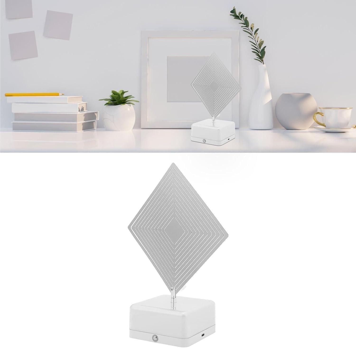 3D 360 Rotating Square Night Light