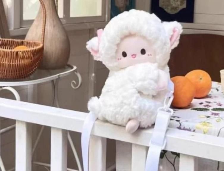🧸 Cute Lamb Plush Bag (Small) – Soft, Adorable & Perfect for Daily Use
