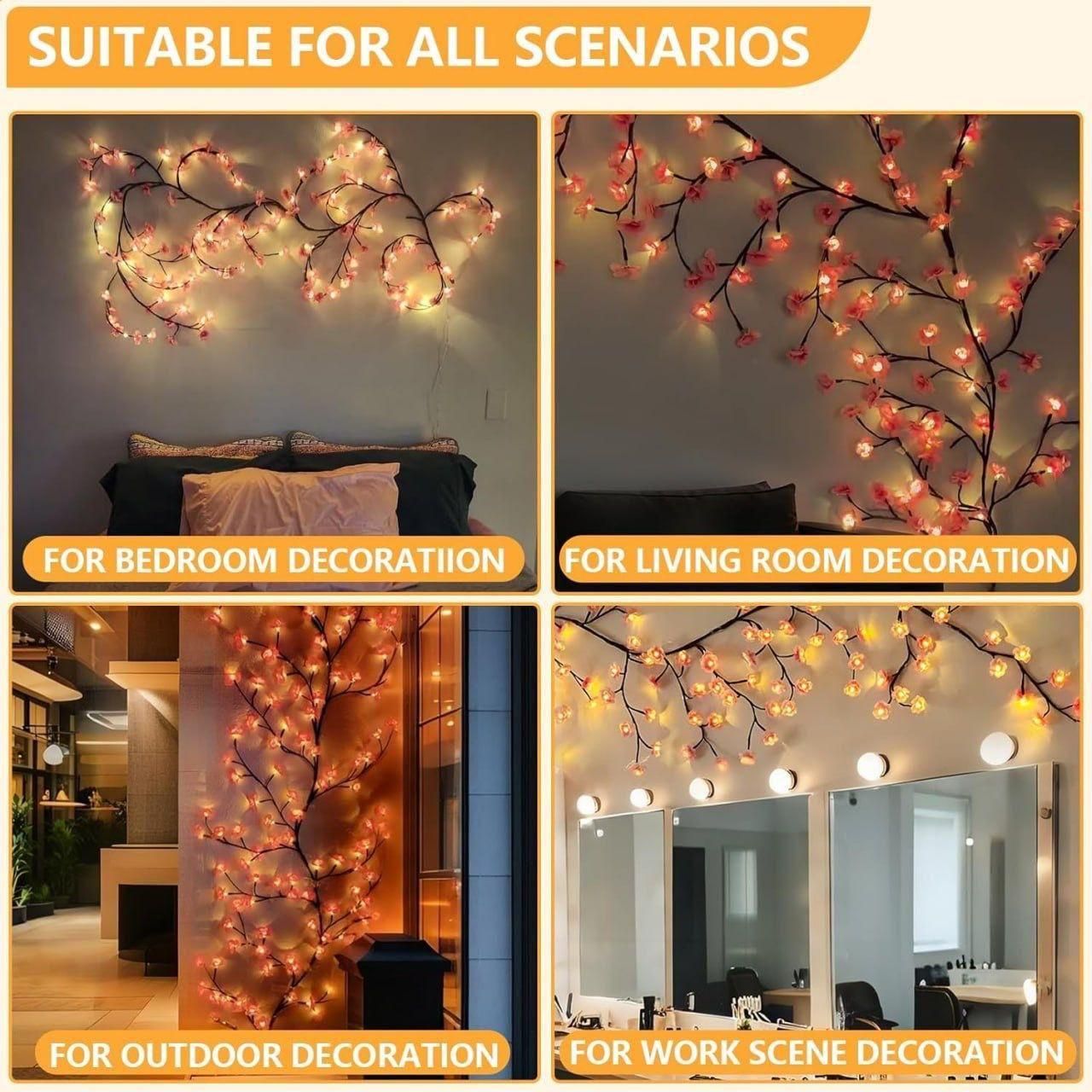 🌸💡 Cherry LED Tree Branch Lights