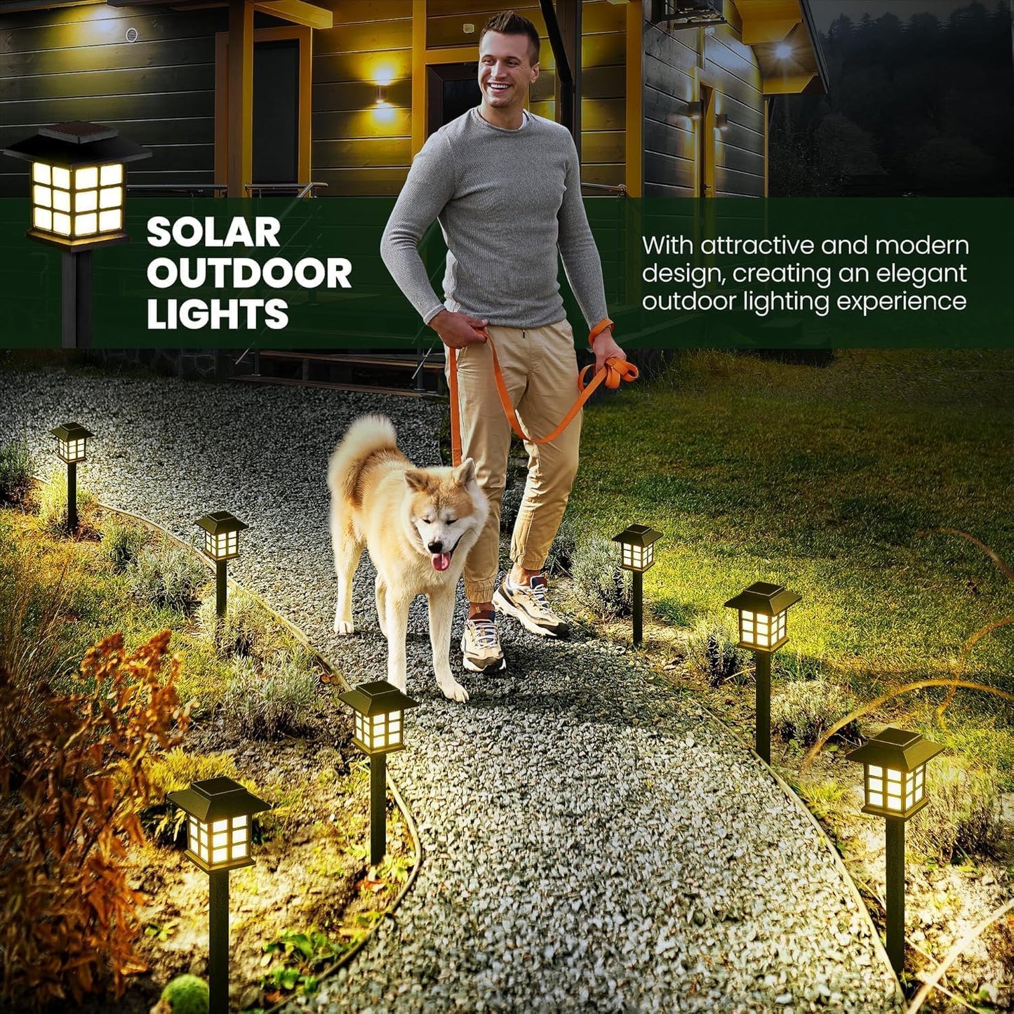 🌞 Solar Garden Yard Light (Pack of 6)