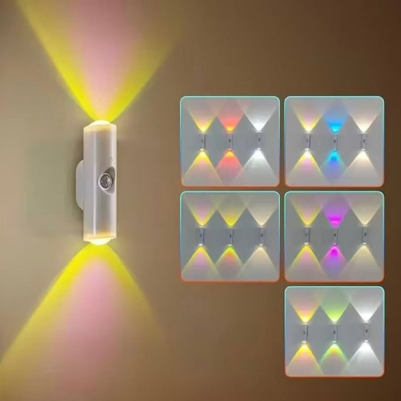 Up & Down Lit Hill Shape Sensor LED Wall Light