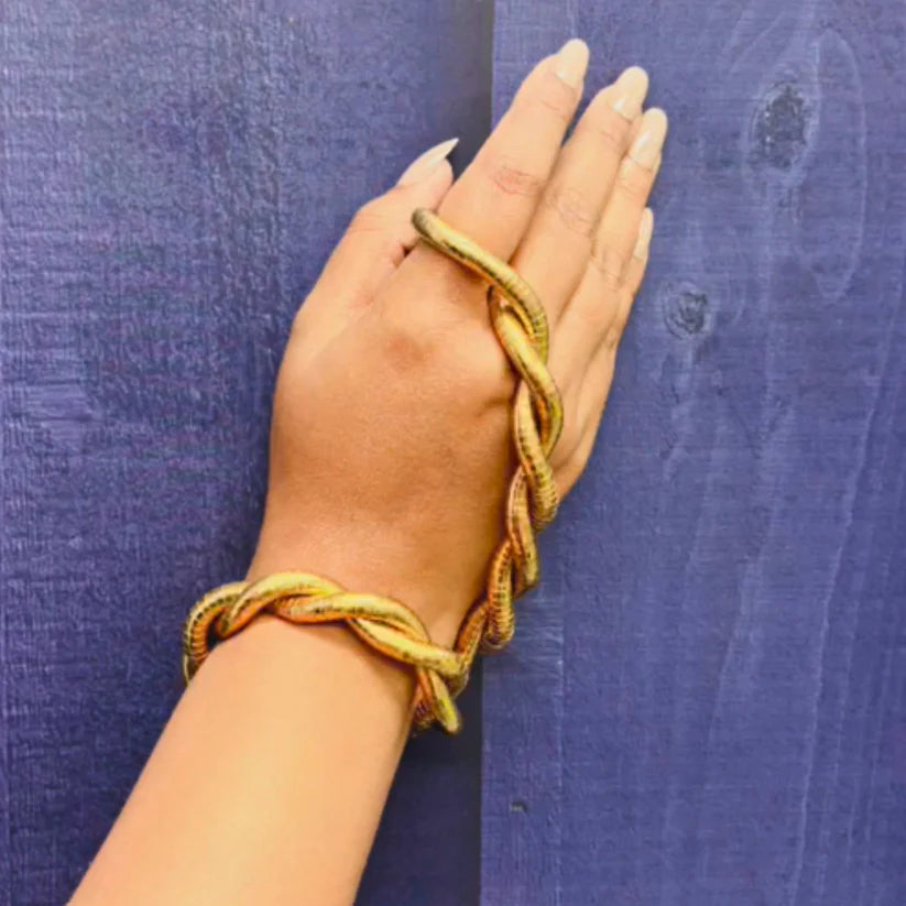 Multi-Styling Bendable Necklace – Elegant Gold Plated Jewelry for Women