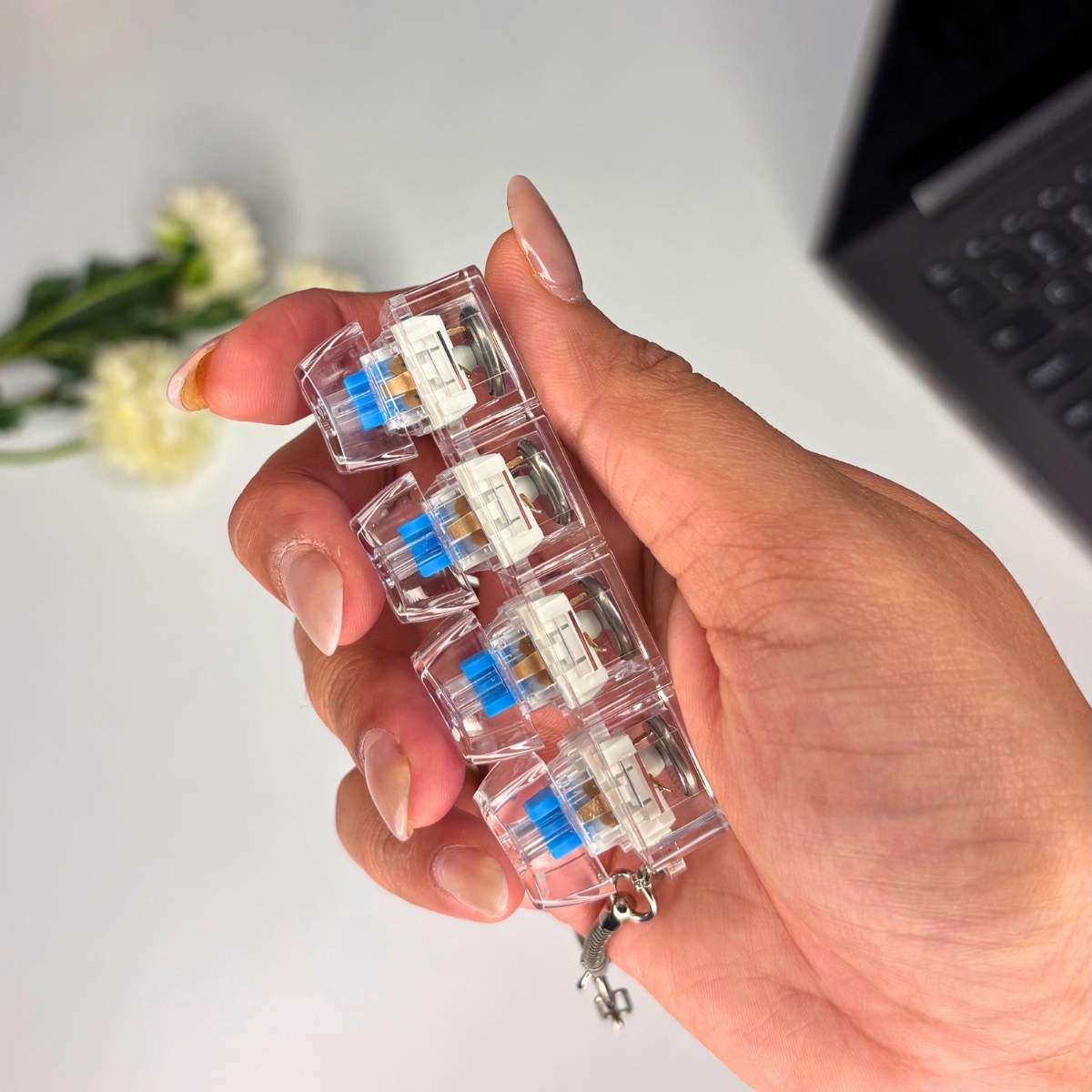 Keyboard Fidget Keychain