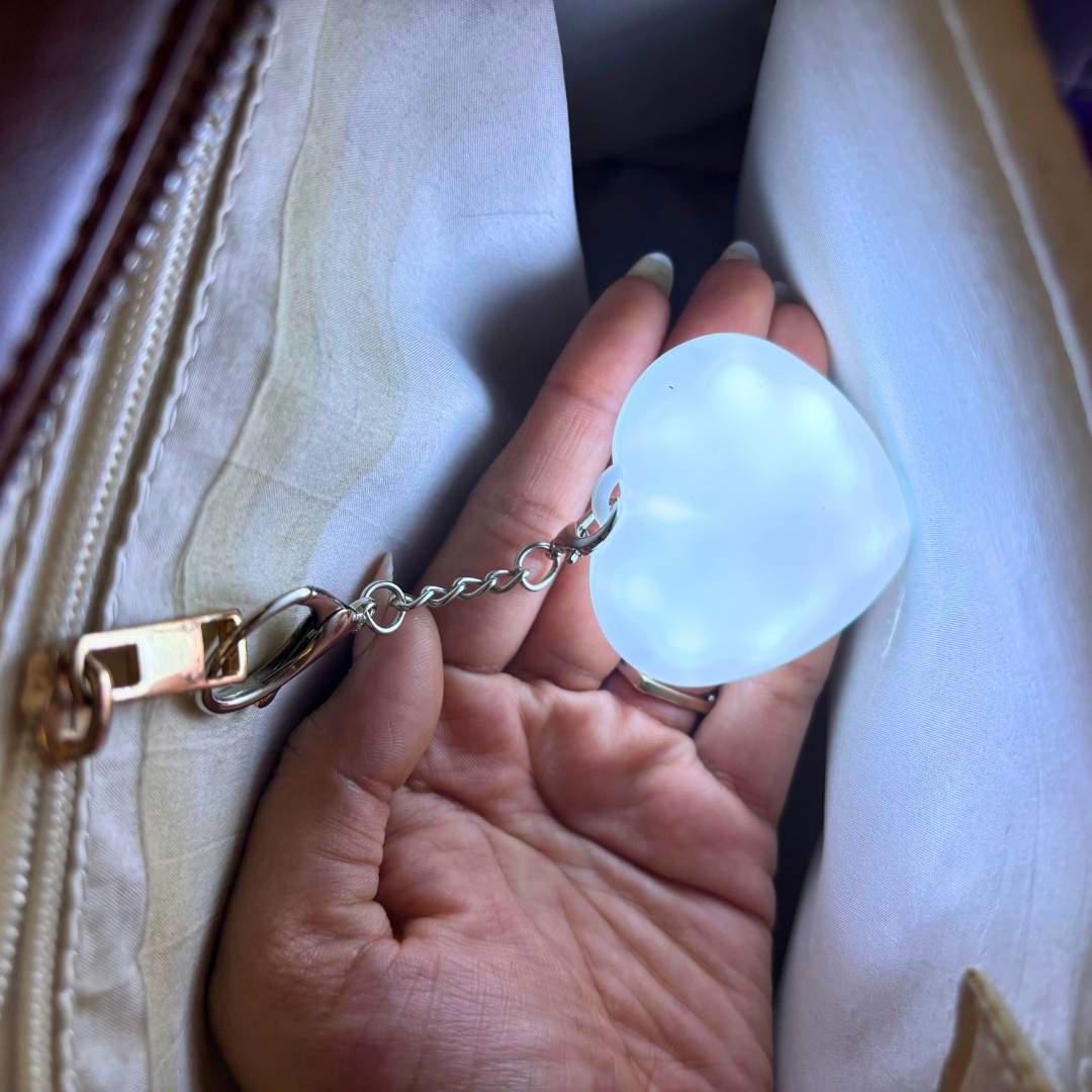 Sensor Touch Heart Light Keychain