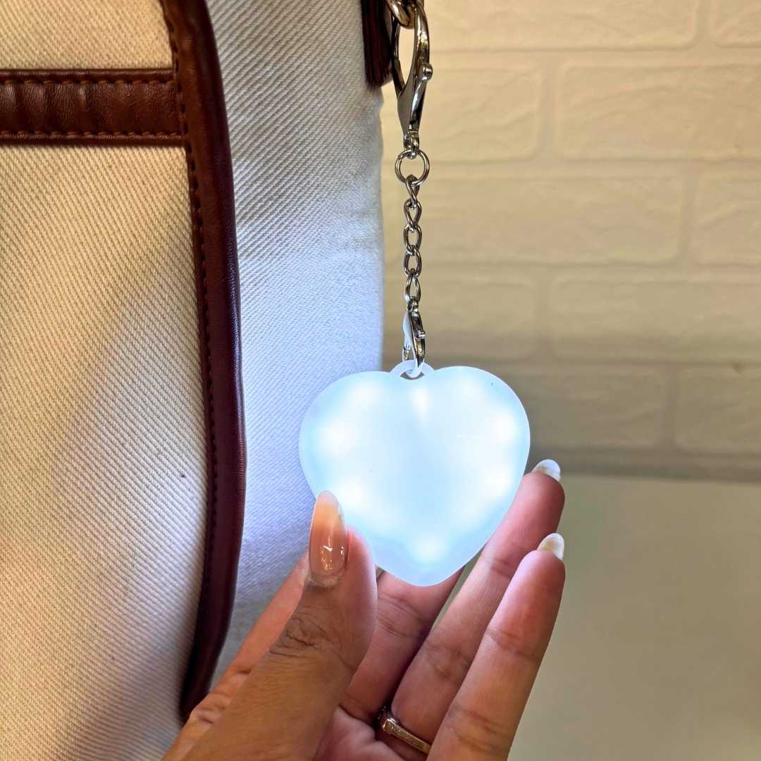 Sensor Touch Heart Light Keychain