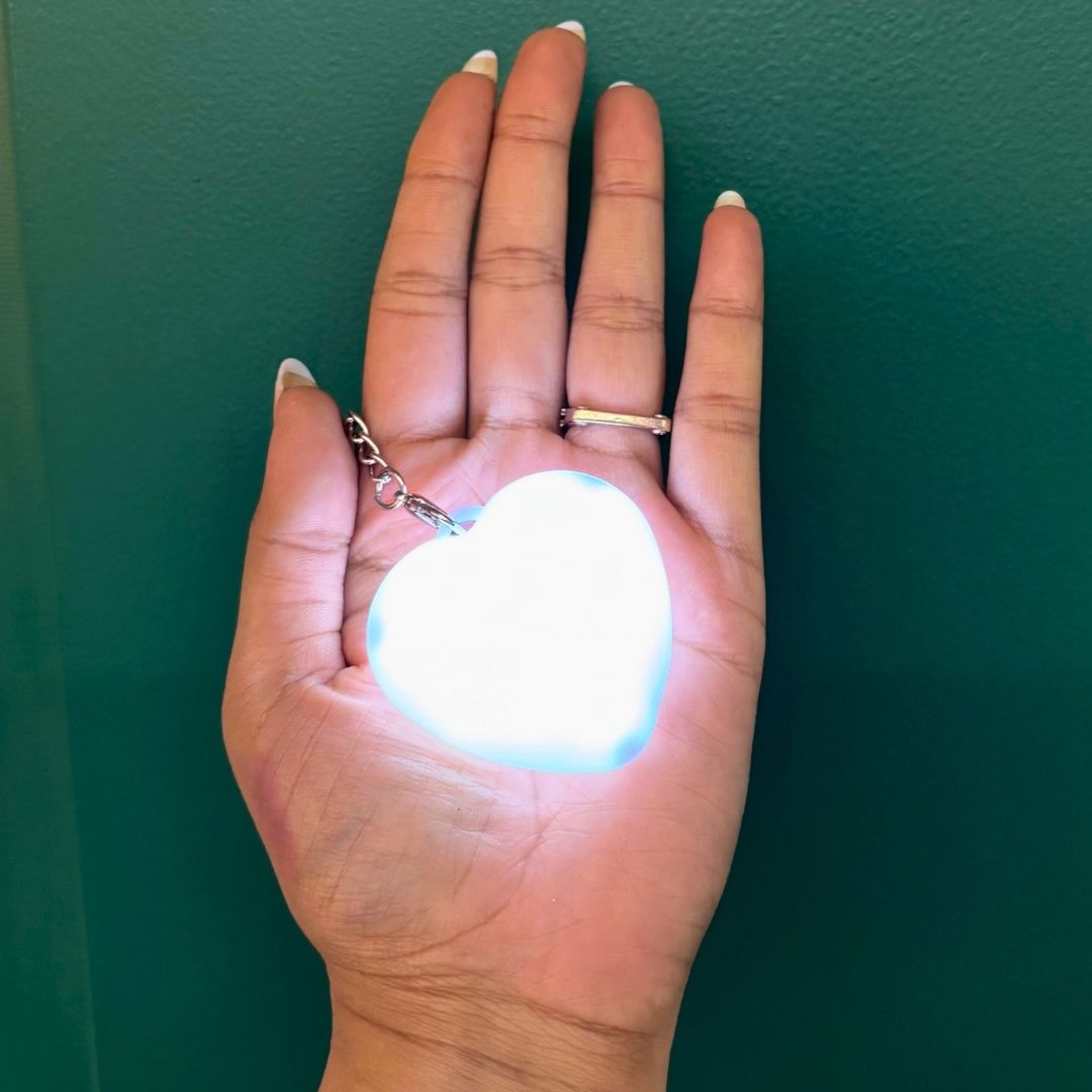 Sensor Touch Heart Light Keychain
